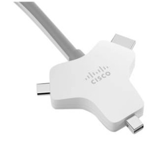 Cisco CAB-HDMI-MUL4K-2M= video cable adapter 2.5 m HDMI Type A (Standard) HDMI + Mini DisplayPort + USB Type-C Silver