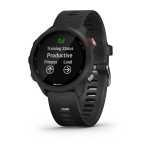 Garmin Forerunner 245 Music 3.05 cm (1.2") MIP 30 mm Digital 240 x 240 pixels Black Wi-Fi GPS (satellite)