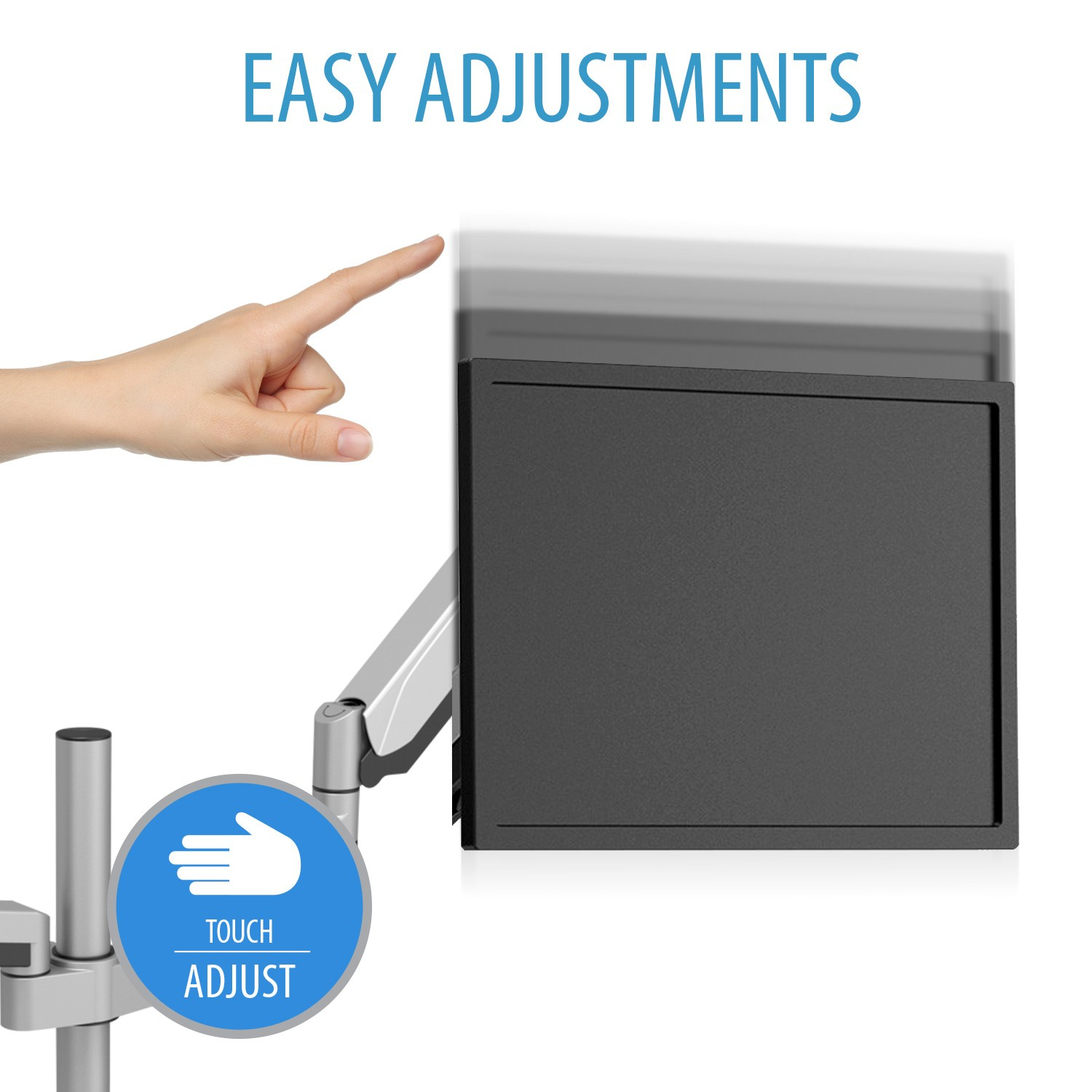 V7 Touch Adjust Monitor Mount