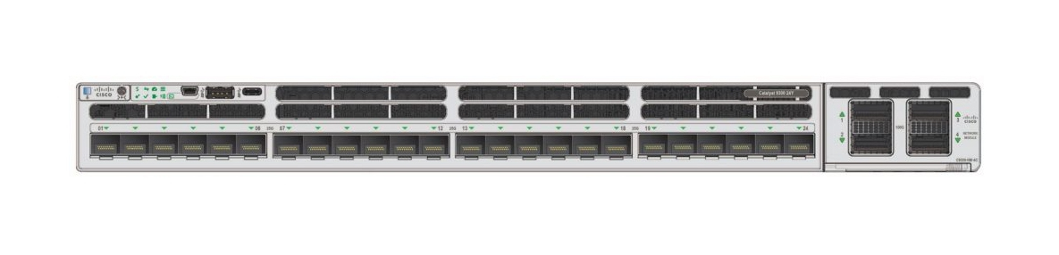 Photos - Switch Cisco C9300X-24Y-A network  Managed 1U 