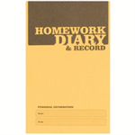 Silvine Homework Diary With Printed Layout A6 84 Page Yellow (Pack 20) - EX205