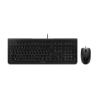 CHERRY DC 2000 Corded Keyboard & Mouse Set, Black, USB (QWERTY - UK)