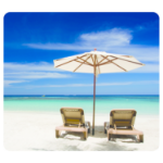 Fellowes Earth Series Mouse Pad Beach Chairs