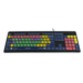 Ceratech Accuratus Rainbow 2 USB Mix Colour Keyboard with Extra Large Keys For Early Learning & Visual Impairment.