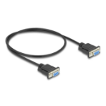 DeLOCK 86822 seriële kabel Zwart 0,5 m DB-9