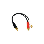 C2G Value Series RCA Plug to RCA Jack x 2 Y-Cable audio cable Black