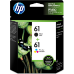 HP 61 2-pack Black/Tri-color Original Ink Cartridges