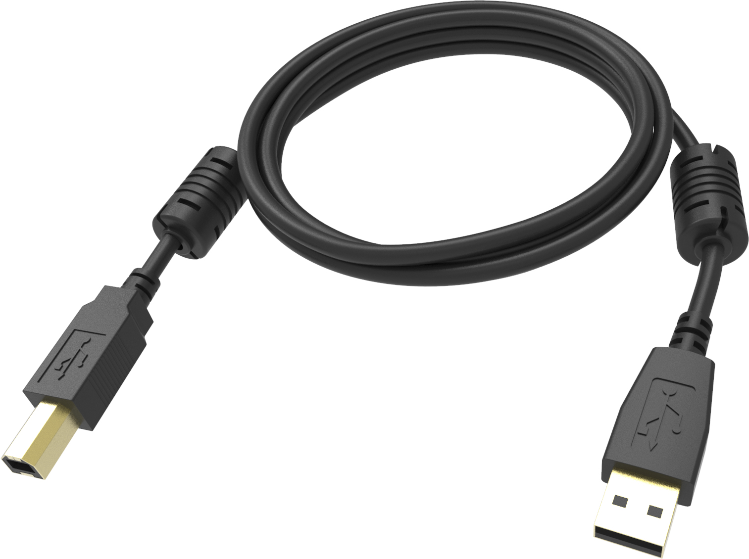 Image of Vision TC 1MUSB/BL USB cable 1 m USB 2.0 USB B USB A Black