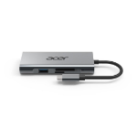 Acer GP.DCK11.00N laptop dock & poortreplicator Bedraad USB 3.2 Gen 1 (3.1 Gen 1) Type-C Zilver