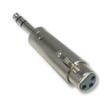 QVS XLR 3Pin - TRS 1/4 TRS 1/4 XLR 3-Pin Charcoal