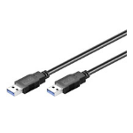 Goobay 0.5m USB 3.0 A/A USB cable USB 3.2 Gen 1 (3.1 Gen 1) USB A Black