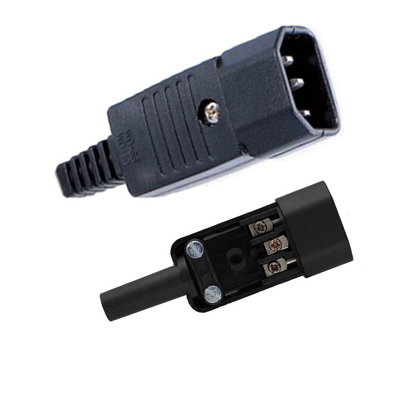 Kaiser 10 AMP C14 IEC 320 REWIREABLE PLUG CONNECTOR - WIRE INSERT