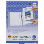 MARBIG SHEET PROTECTORS COPYSAFE DELUXE A5 CLEAR DELUXE BOX 100