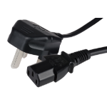 Maplin Power Lead IEC C13 Female Plug to UK 3 Pin Plug 2m 5amp fuse