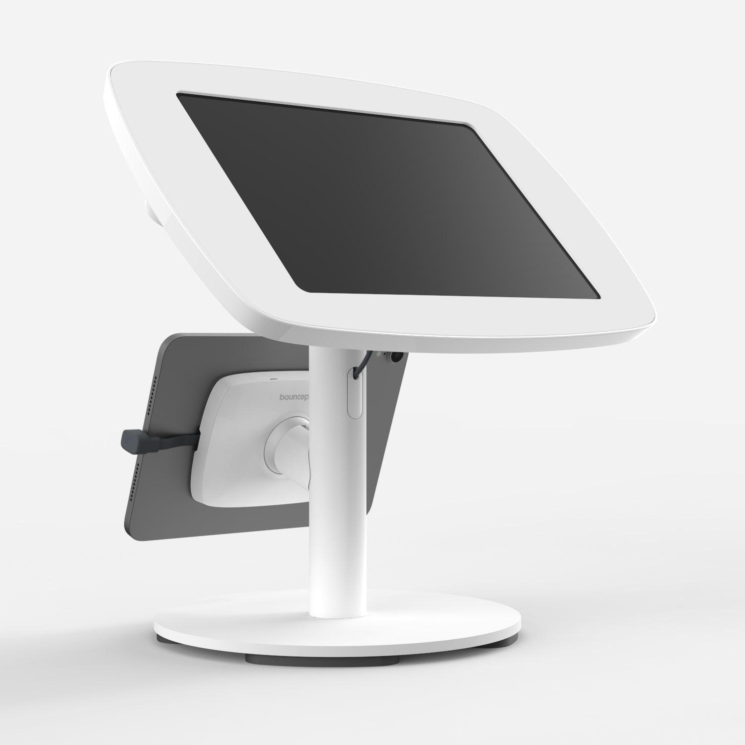 Bouncepad Original Twin + Counter Base | Samsung Galaxy Tab A9 Plus 11.0 (2023) | White | Exposed Front Camera and Home Button