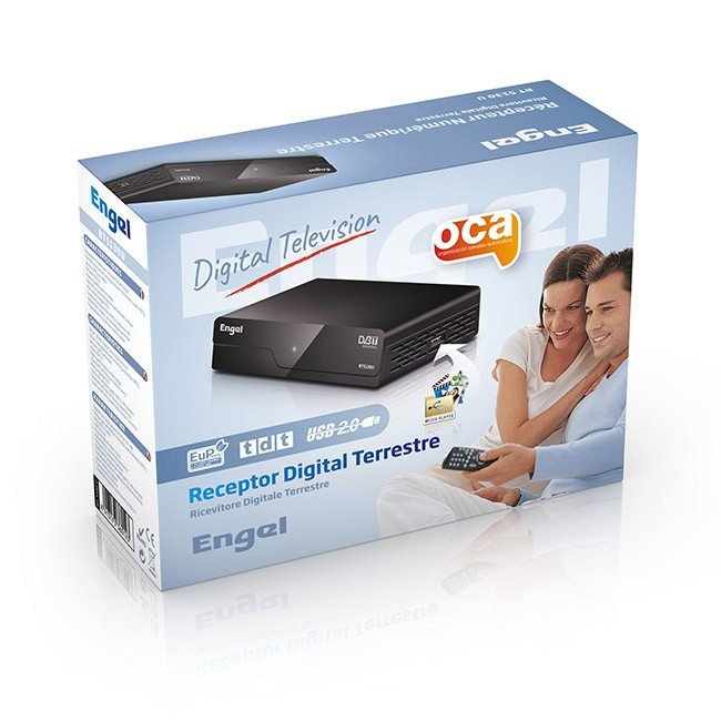 Engel Axil RT5130T2 descodificador para televisor Cable Full HD Negro en