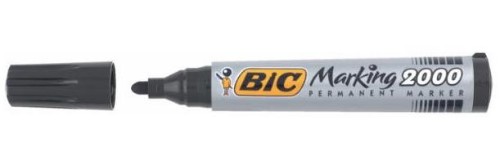 BIC Marking 2000 permanent marker Bullet tip Black 12 pc(s)