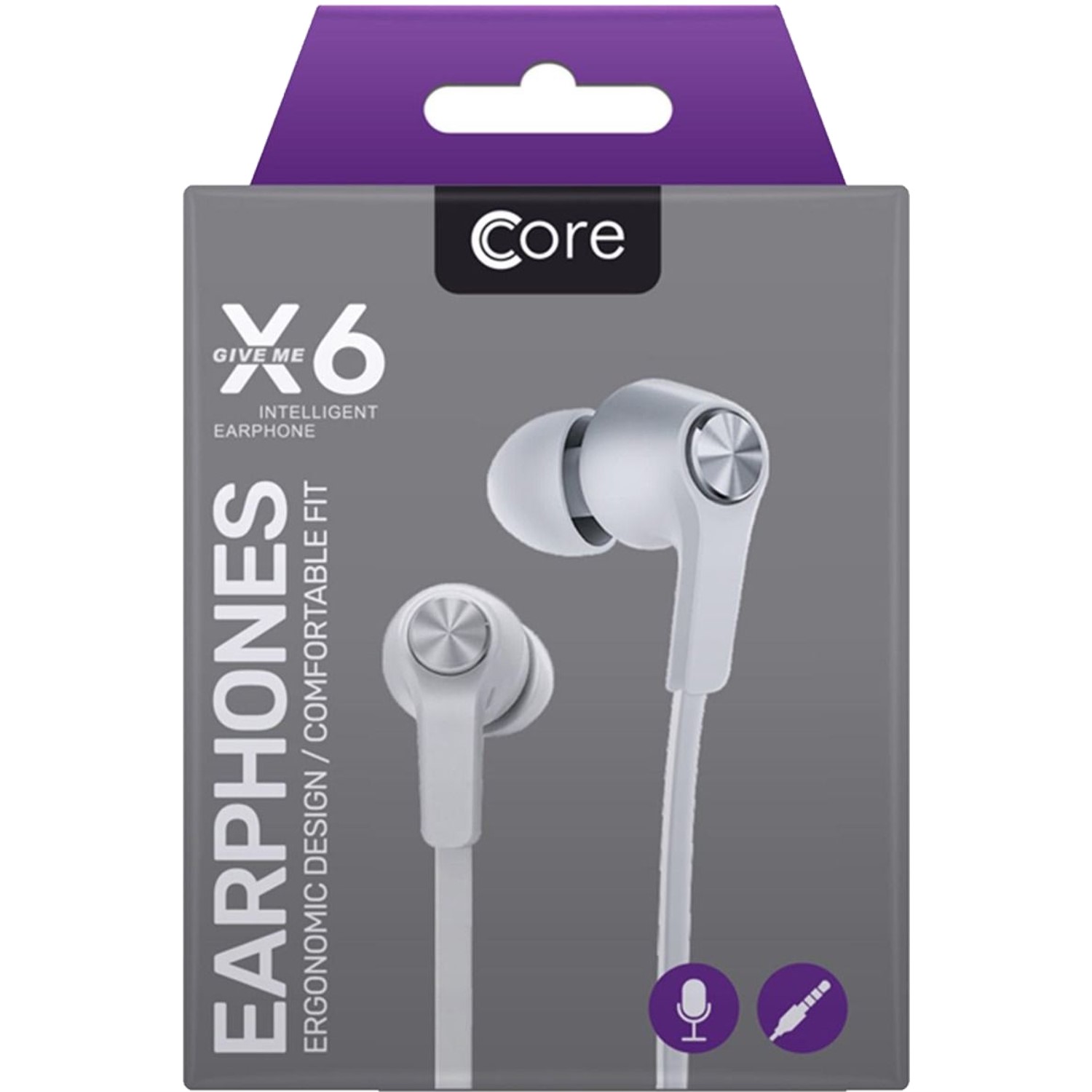 Photos - Other for Computer CORE X6 Earphones White 11232810