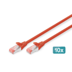 Digitus DK-1644-020-R-10 netwerkkabel Rood 2 m Cat6 S/FTP (S-STP)
