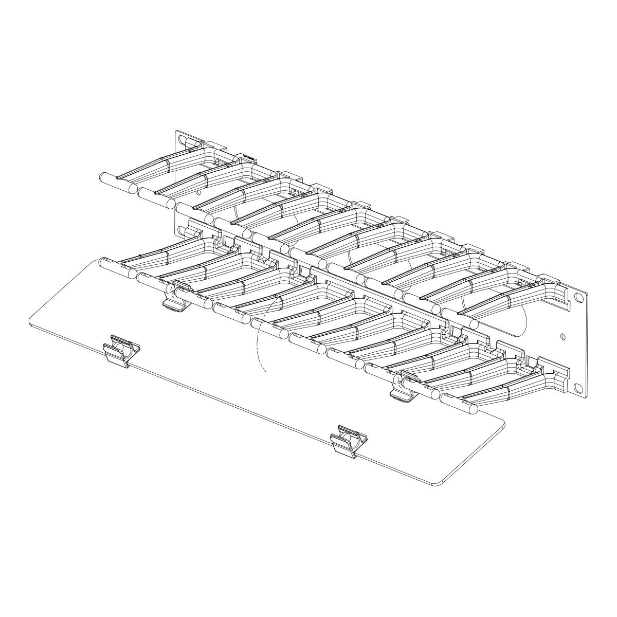 Vertiv CM-28 rack accessory Cable organizer