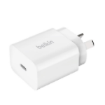 BELKIN BoostCharge USB-C® PD 3.0 Wall Charger 20W, White(WCA007AUWH), Safely fast charge an iPhone, iPad, Samsung Galaxy, 2YR