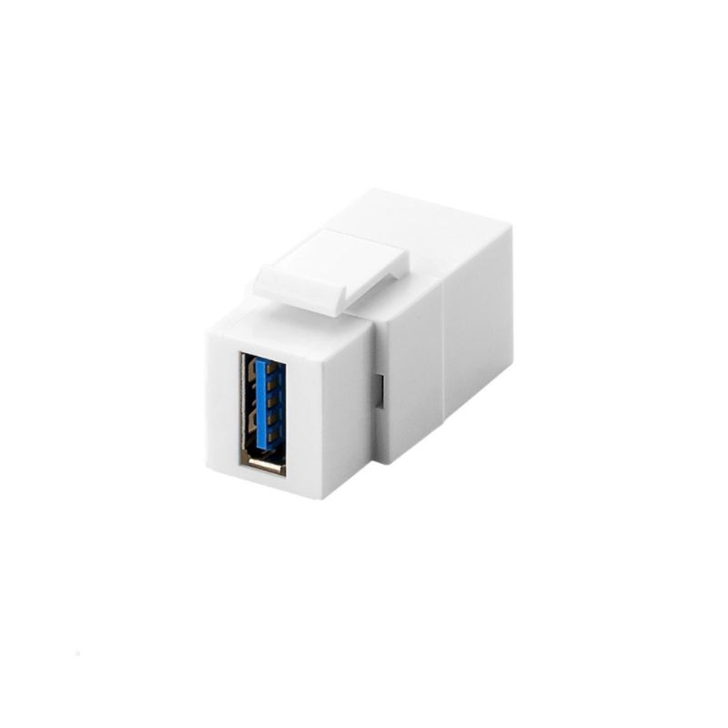 Image of POWERDATA WHITE ICON USB A MEDIA MODULE
