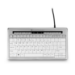 BakkerElkhuizen S-board 840 tastiera Ufficio USB QWERTY Inglese US Grigio chiaro, Bianco