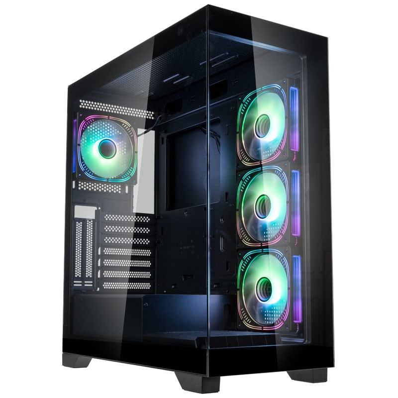 KLK Kolink Unity Peak ARGB Midi-Tower Showcase, Tempered Glass - black