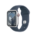 Apple Watch Series 9 41 mm Digital 352 x 430 pixels Touchscreen 4G Silver Wi-Fi GPS (satellite)