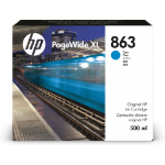 HP F9K40A/863 Ink cartridge cyan 500ml for HP PageWide XL 3920