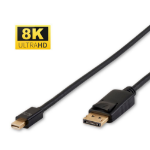 Microconnect DP-MMG-100MBV1.4 DisplayPort cable 1 m Mini DisplayPort Black