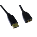 Cables Direct 5m DisplayPort M/F Black