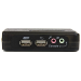 StarTech.com 2 Port Black USB KVM Switch Kit with Audio and Cables