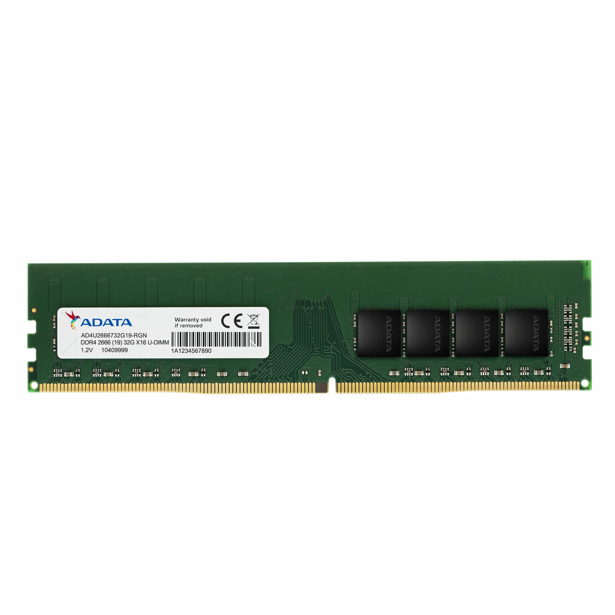 Image of ADATA AD4U26668G19-SGN memory module 8 GB 1 x 8 GB DDR4 2666 MHz