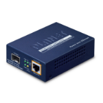PLANET IEEE802.3af/at PoE 10/100/1000 network media converter 1000 Mbit/s Blue