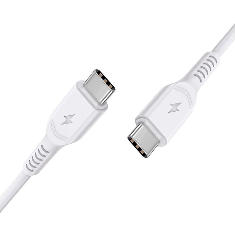 Photos - Other for Computer FDL 1M USB-C-C - 2 Gbps / 60W PD CHARGING CABLE  - WHITE 1157-310(P-P)