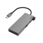 Hama 00200110 notebook dock/port replicator USB 3.2 Gen 1 (3.1 Gen 1) Type-C Grey