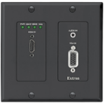 Extron XTP T UWP 202 4K NL socket-outlet HDMI + VGA + 3.5mm Black