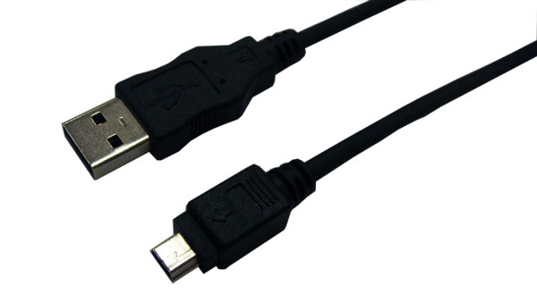 Image of LogiLink USB 2.0 A/mini-A 3m USB cable USB A Mini-USB A Black
