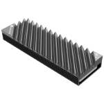 Jonsbo M.2-3 GREY computer cooling system Solid-state drive Heatsink/Radiator Black, Grey 1 pc(s)