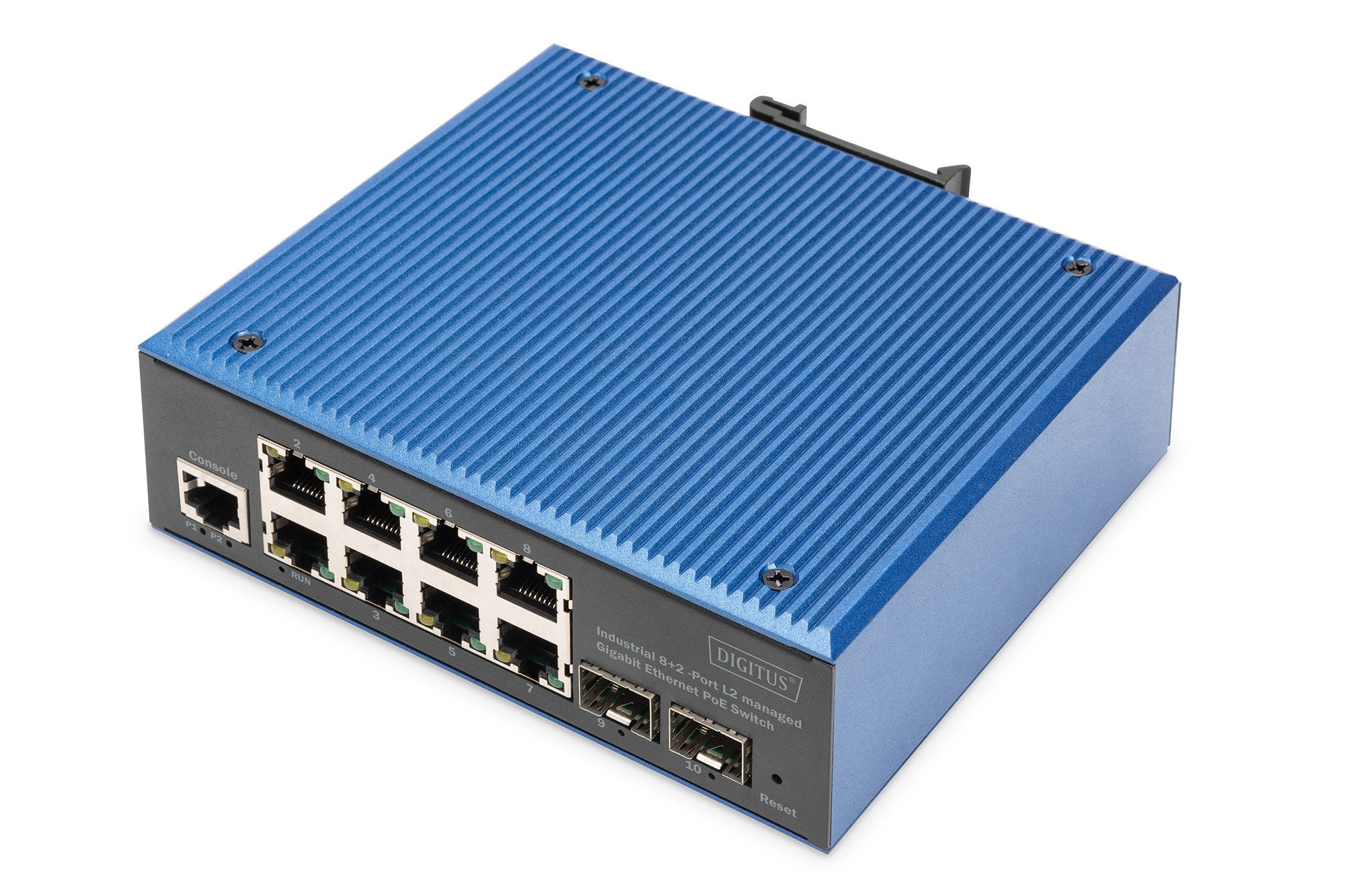 Photos - Switch Digitus Industrial 8+2-Port L2 managed Gigabit Ethernet PoE  DN-6511 