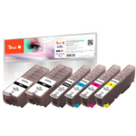 Peach PI200-422 ink cartridge 6 pc(s) Compatible Black, Cyan, Magenta, Photo black, Yellow