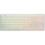 Ducky One3 Pure White TKL keyboard USB UK English