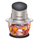 Rommelsbacher MZ 400 electric food chopper 1 L 400 W Black, Stainless steel