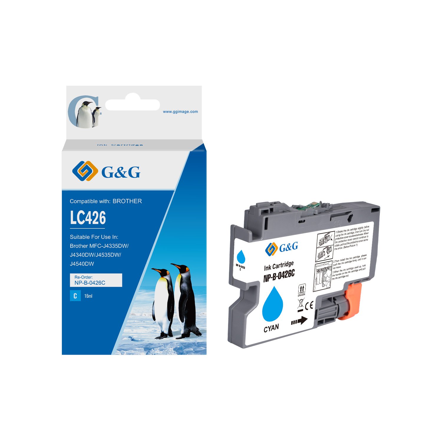 Image of CTS Wholesale Compatible Brother LC426C Cyan Ink Cartridge 16ml