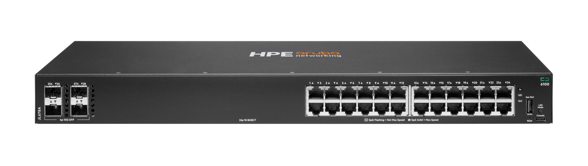 HPE Aruba Networking CX 6100 24G 4SFP+ Switch HPE Aruba Networking CX 6100 24G 4SFP+ Switch