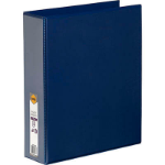 MARBIG CLEAR VIEW INSERT BINDER A4 4D RING 50MM BLUE