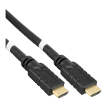 InLine High Speed HDMI Cable w/Eth., active, M/M, black, golden contacts, 40m