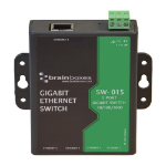 Brainboxes Light Industrial 5 Port Gigabit Ethernet Switch