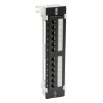 Tripp Lite N250-P12 Cat6 Wall-Mount 12-Port Patch Panel - PoE+ Compliant, 110/Krone, 568A/B, RJ45 Ethernet, TAA